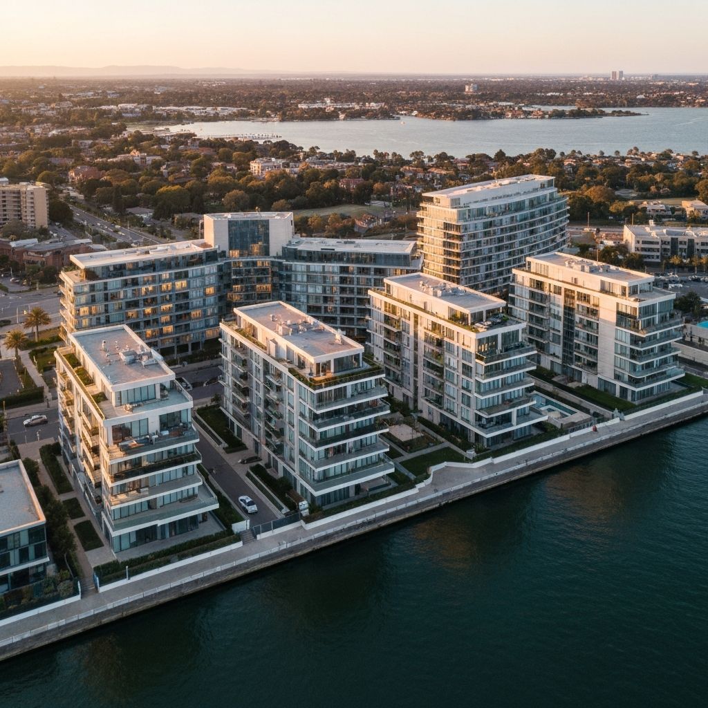 Luxury development aerial view